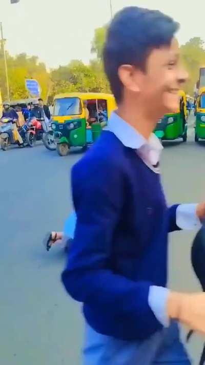 Disrupting traffic so she can get clicks and views