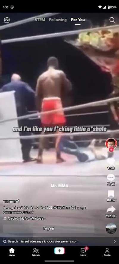 Israel Adesanya even went after his revenge on Alex Pereira's kid. Classless or funny??