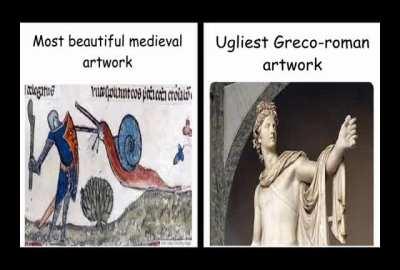 Why does medieval painting suck?