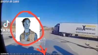 Not even the living god himself is safe from road rage.