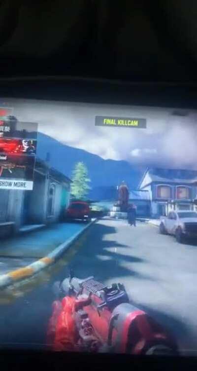 Violating a bull charge user on final kill cam (legendary ranked)