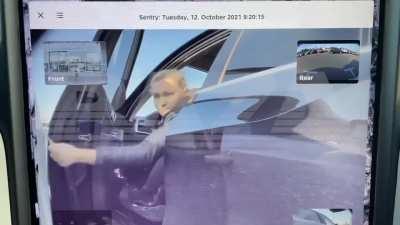 In Moscow a woman scratched a car with a key because she did not like how it was parked. the woman did not know that Tesla's cameras were filming everything around. The owner of the electric car has already written a statement to the police.