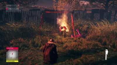 Ezra is too upset to care about the Wicker Man