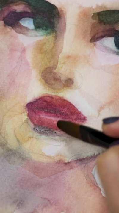 Watercolour portrait