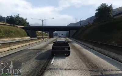 [GTAV] This guy really wanted to be going the other way