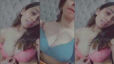 Cute Busty Mumbai Babe In horny mood Teasing/Giving Her BF Some Material During The Lockdown And More !! ( Never Seen Before ) !! { LINK IN COMMENTS }