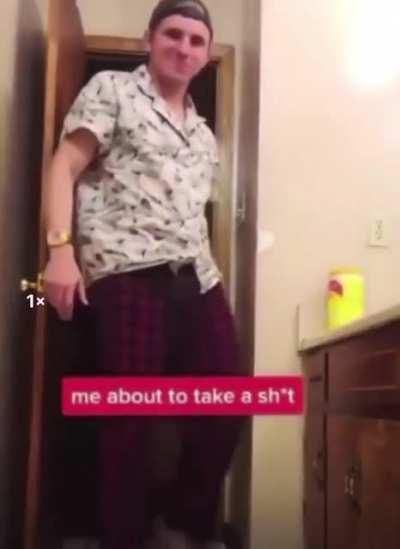 the stranger coming to wipe Wade's ass: