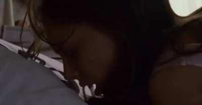 Natalie Portman touching herself in pink panties