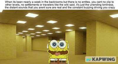 Bro got transported to the original backrooms