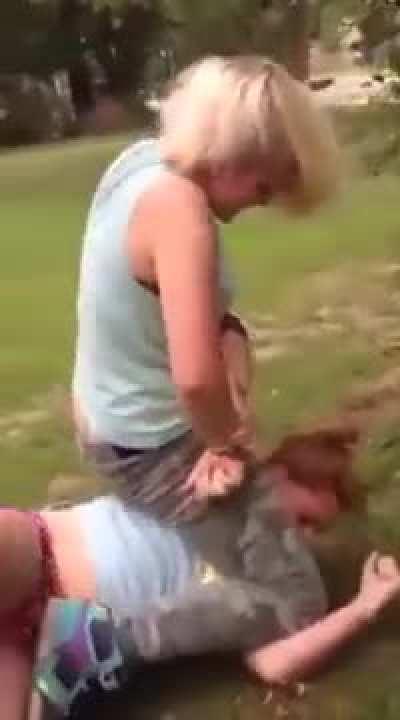 blonde delivers a beating