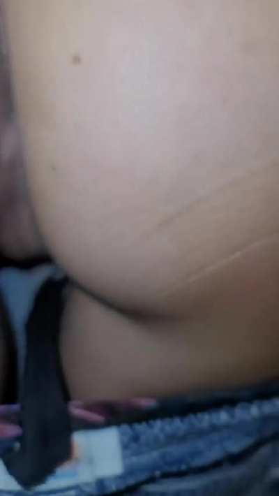 Quick tit and pussy flash in the bathroom