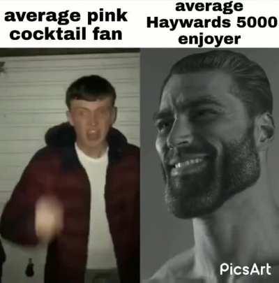 You are not a men if you drink pink cocktail