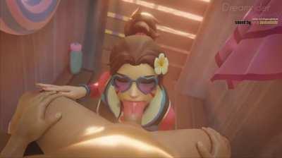 D.va Beach BJ (Dreamrider3D, Audiodude)