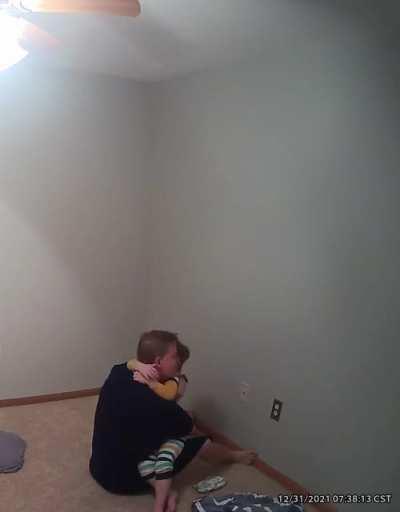 While our son is nonverbal, he still says words at random. We got incredibly lucky that his monitor was recording this morning and caught him saying “happy”… if you need me, I’ll be ugly crying all day.