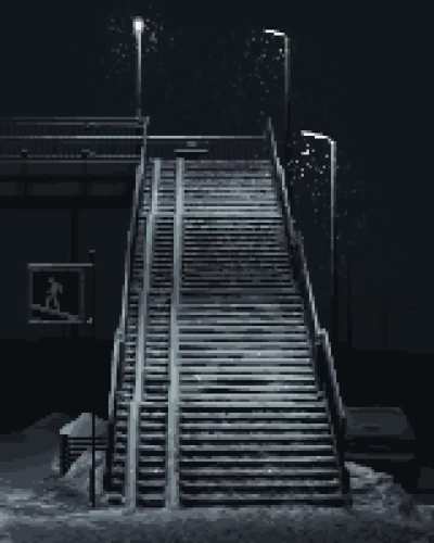 Night stairs 4