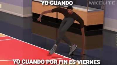 Yo cuando por fin es viernes.
