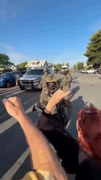 Community in San Diego seen kicking ICE out of their neighborhood