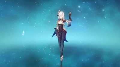 Shenhe & Yunjin Idle Animation (Credit: Dim)