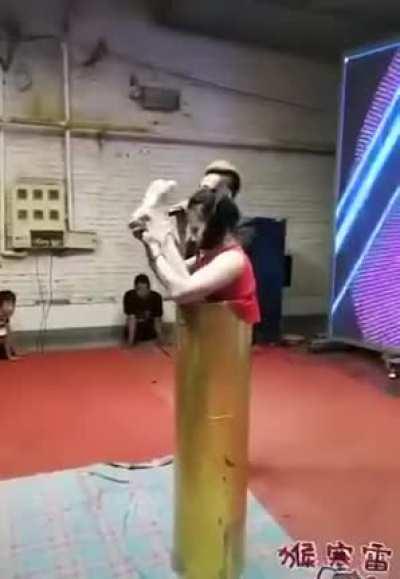 Thanks, I hate this claustrophobic stunt