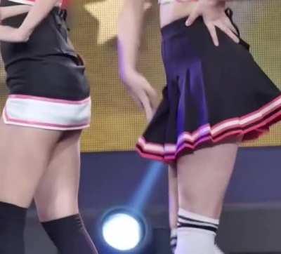 Guess that skirt...