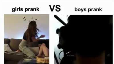 Girls prank Vs boys prank