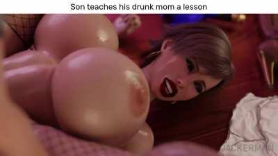 Animation Big Dick Big Tits Cartoon Family Huge Tits Mom Son Porn GIF by mysterio