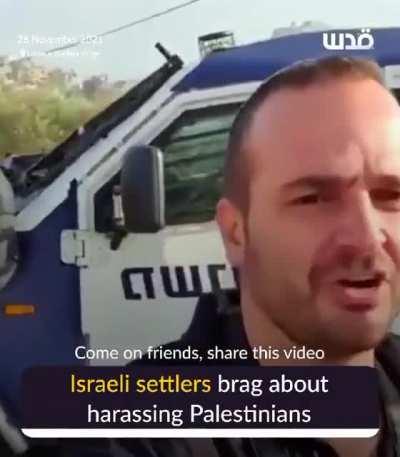 Films himself bragging he with his accomplices with the help of armed soldiers cut off a native village. Calls it a 