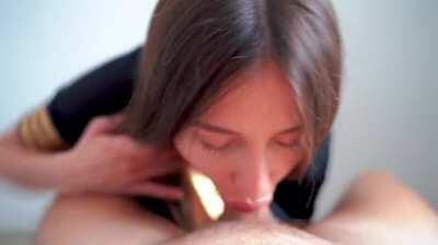 Sexy Stewardess Finishes The Job ✈