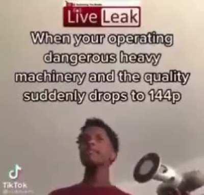 Chinese factory worker sweatin rn