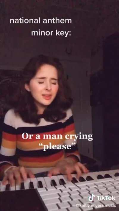 The national anthem.