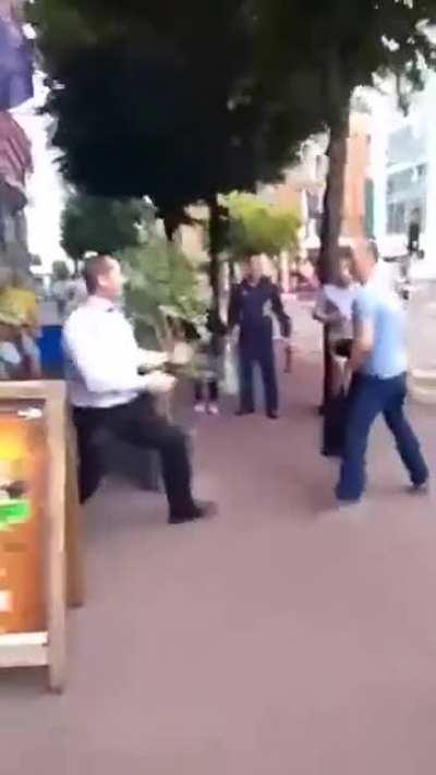 They thought that if there were two of them they would win against the security guard