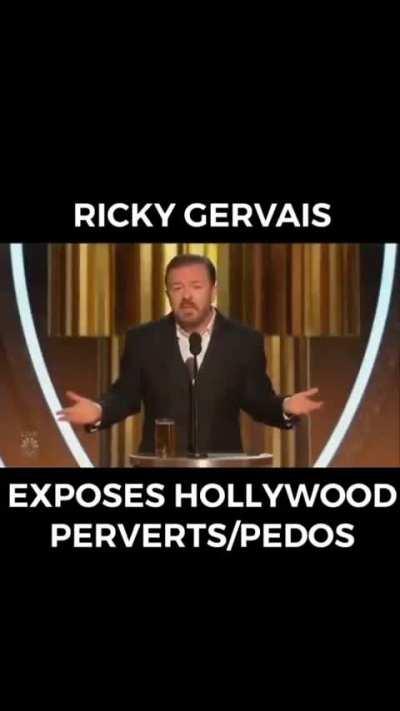 Ricky Gervais and his balls of steel.
