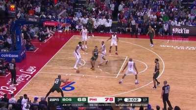 [Highlight] Al Horford is on a personal 9-0 run with three straight triple makes