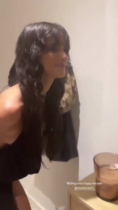 Renee's black NYE dress