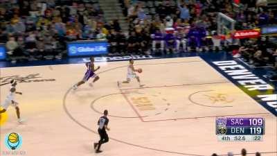 [Highlight] Facu blocks Hield's jumpshot with 1 minute remaining and scores on the fastbreak.