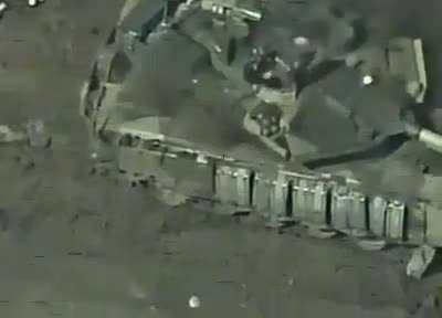 Drone footage of a Russian T-90MS being Destroyed by the Ukrainian 47th Mechanized Brigade