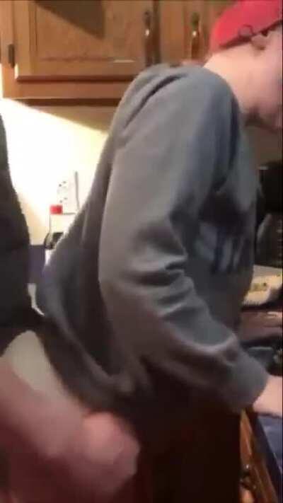 Helping to make lunch