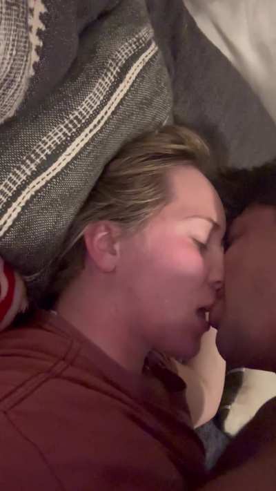 He loves to kiss me with cum on my face! I want to kiss him with another load on my face!