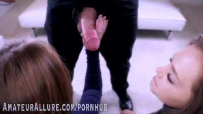 Joey & Sami White Share A Cock