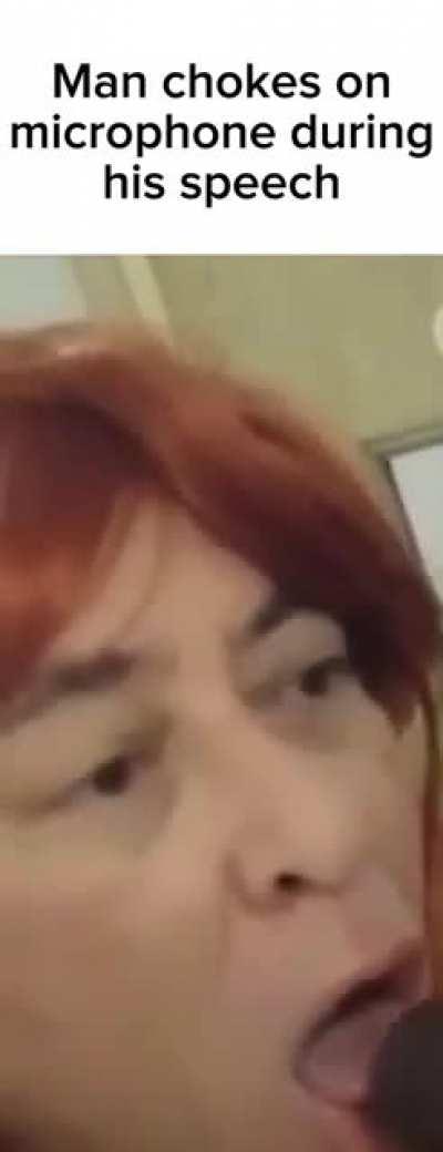 Julia chokes on her microphone