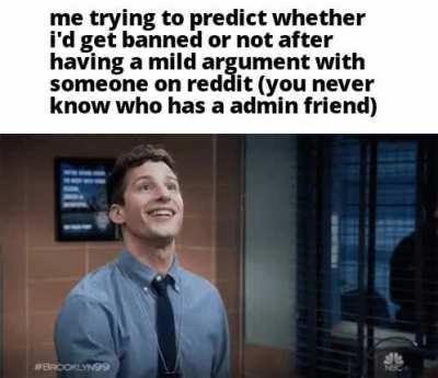 Banned for uh...ummm...for arguing!!!