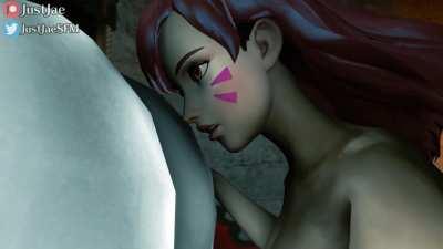 Lady Dimetrescu feeds D.Va her farts (OC)