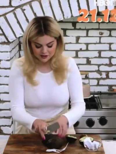 Her avocados are enormous…