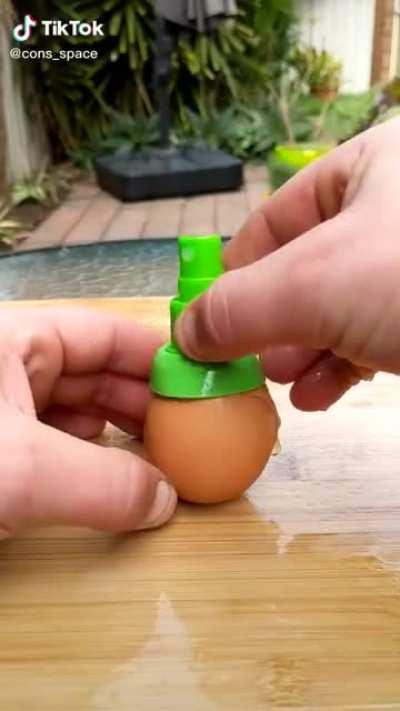 Thanks, I hate egg spray