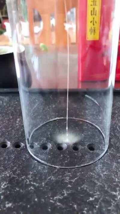 Smoke dripping like water