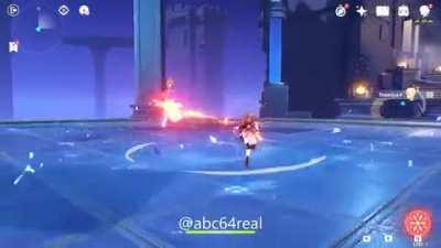 [Enemy Showcase] [Beta content] Fatui Mirror Maiden (vs Yoimiya) by abc64