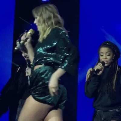 Cheek peek in shorts