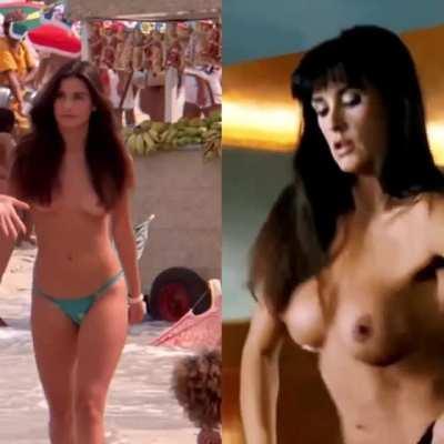 Demi Moore : before & after boobjob