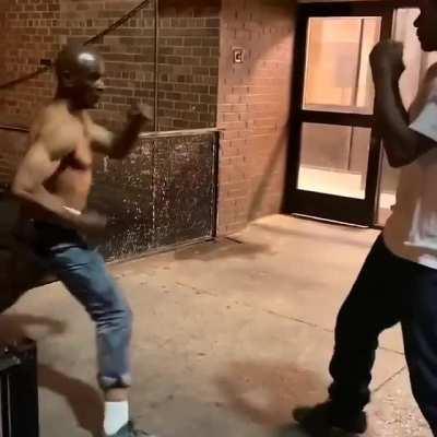 Old Man Embarrassed The Hell Out Of Young Boy