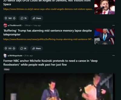 r/cringe subreddit becomes news slop posting subreddit